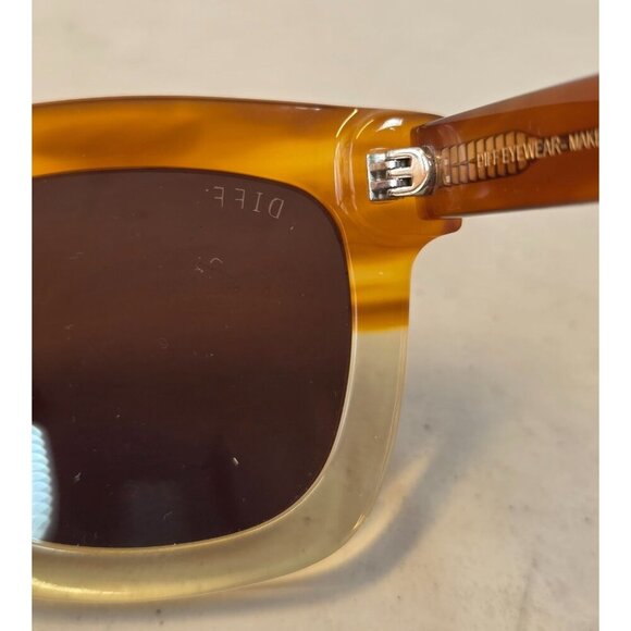 Diff Carson DS-BN39 Desert Sand Sunglasses Womens M Hand Cut Brown Lens NEW - Picture 4 of 11